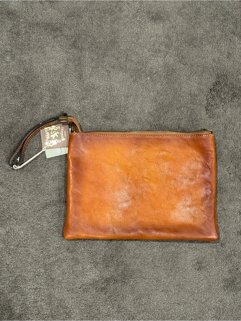 NWD Pratesi Firenze B456 Studded Genuine Leather Clutch Purse Bag